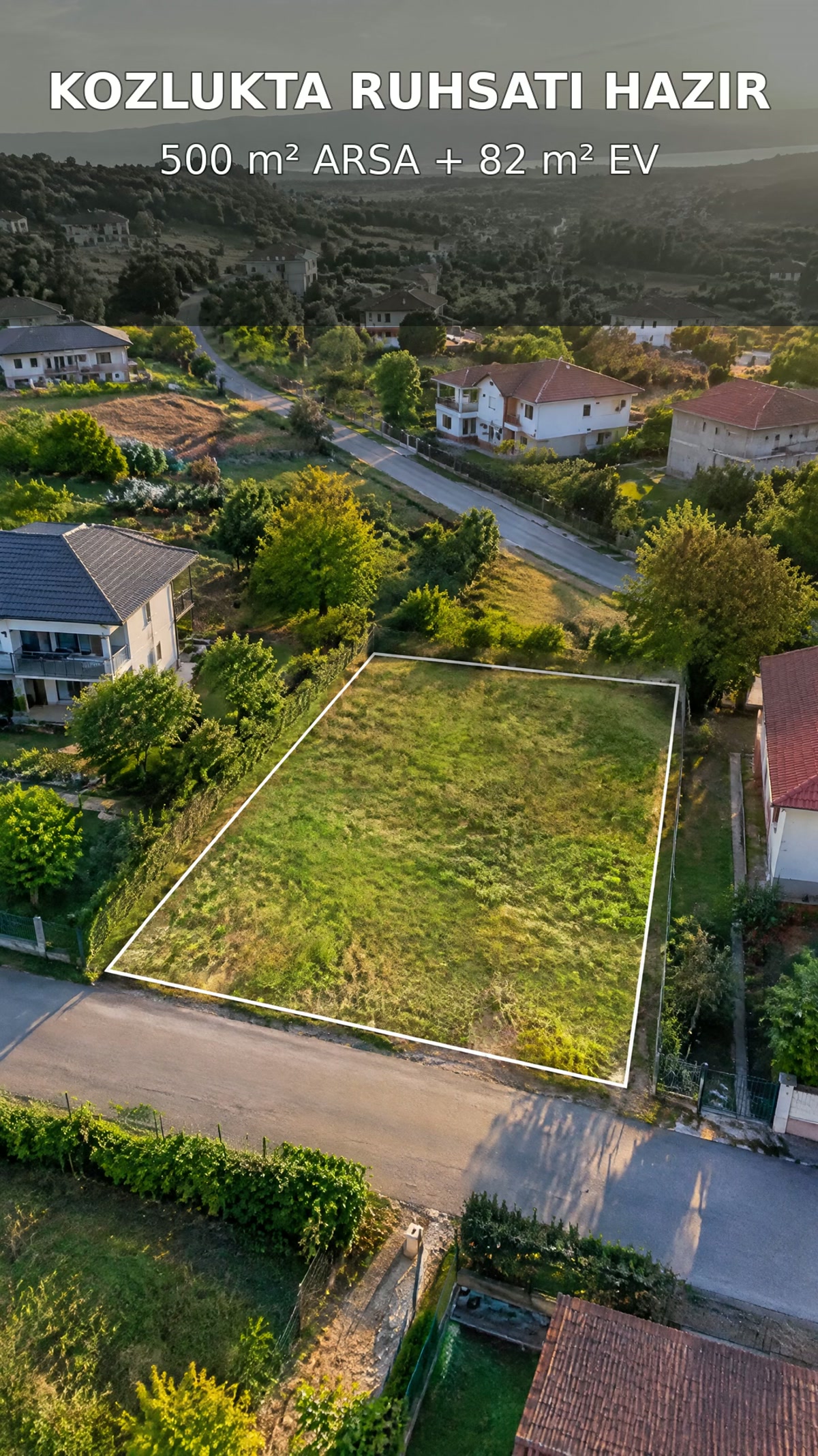 Kozluk'ta Projesi & Ruhsatı Hazır 500 m² Arsa | 82 m² Ev Seçenekli
